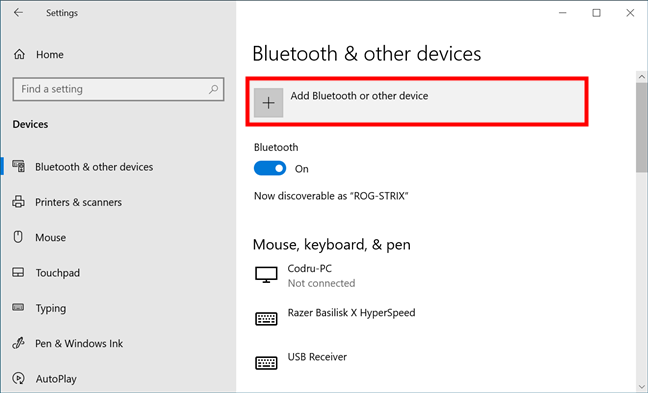 Add Bluetooth or other device to connect the phone to a laptop