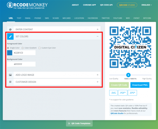 How to create QR codes using a free QR code generator - Digital Citizen