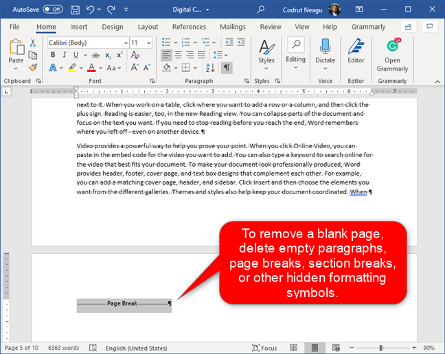 How To Delete a Page in a Word Document in 4 Ways