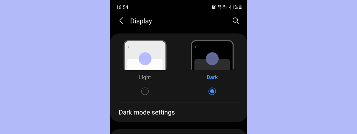 linkedin dark mode android