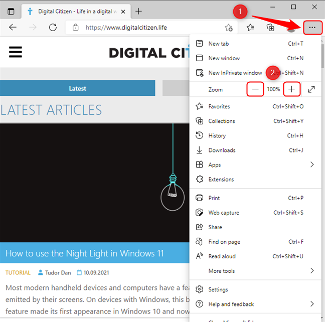 How to zoom in and zoom out in your web browser - Digital Citizen