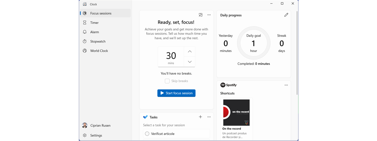 New Clock app for Windows 11 with Focus Sessions rolling out to Windows  Insiders