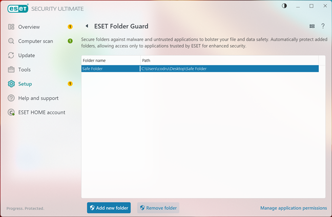 ESET Folder Guard