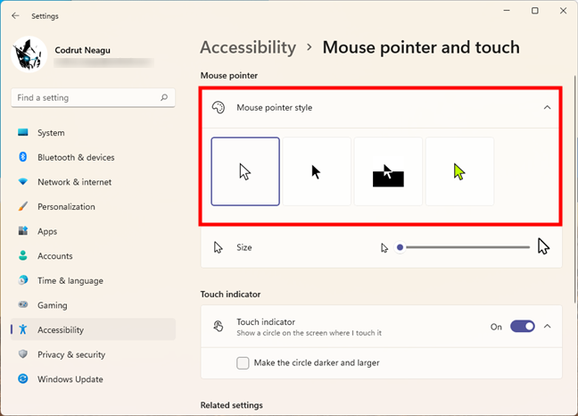 Change Mouse Pointer Style, Color, and Size in Windows 11 Tutorial