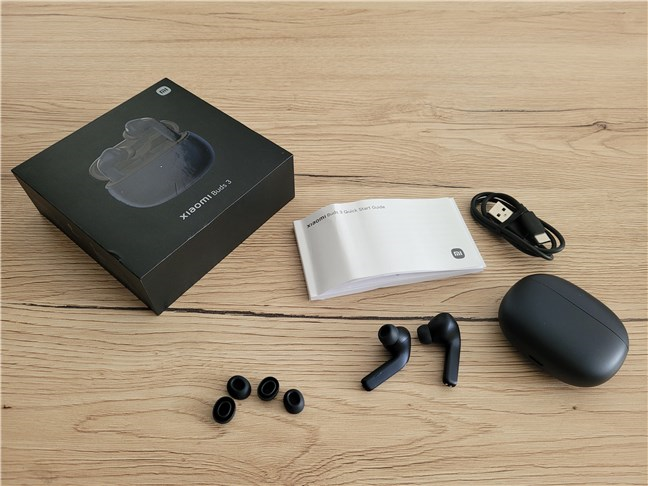 Xiaomi Buds 3, Up to 40dB ANC, 3 ANC Modes, Dual Transparency Modes,  Dual-Magnetic Dynamic Driver, Hi-Fi Sound Quality, 32 Hours Battery Life,  IP55 Dust and Water Resistance, Wireless Charging, Black 