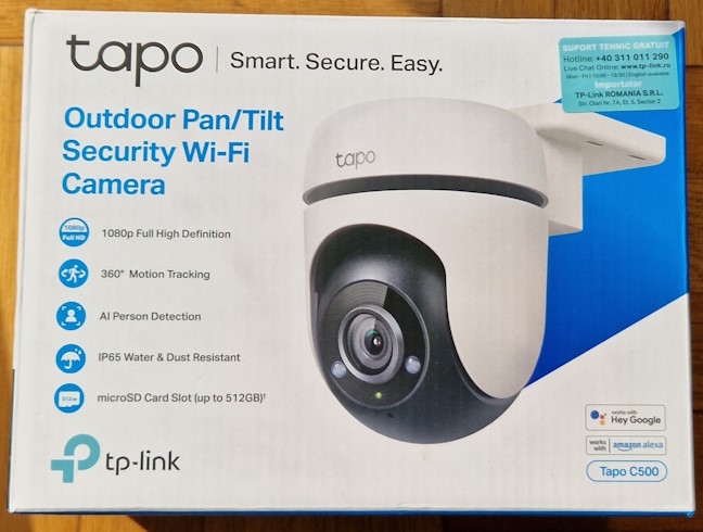 TP-Link Tapo C200 - IP camera with pan and tilt, WiFi, 2MP