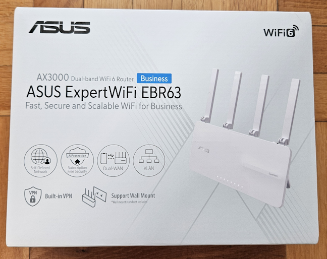 ASUS ExpertWiFi EBR63 AX3000 Dual-Band WiFi 6 All-in-One