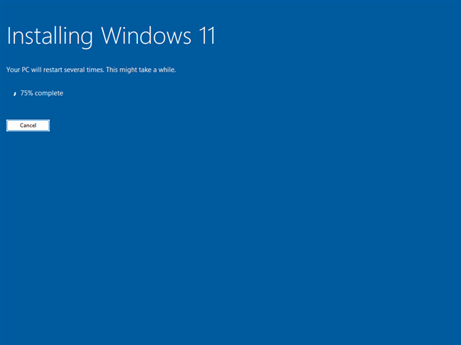 Windows 11 is finally installing