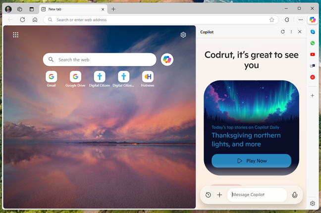 The Copilot in Microsoft Edge