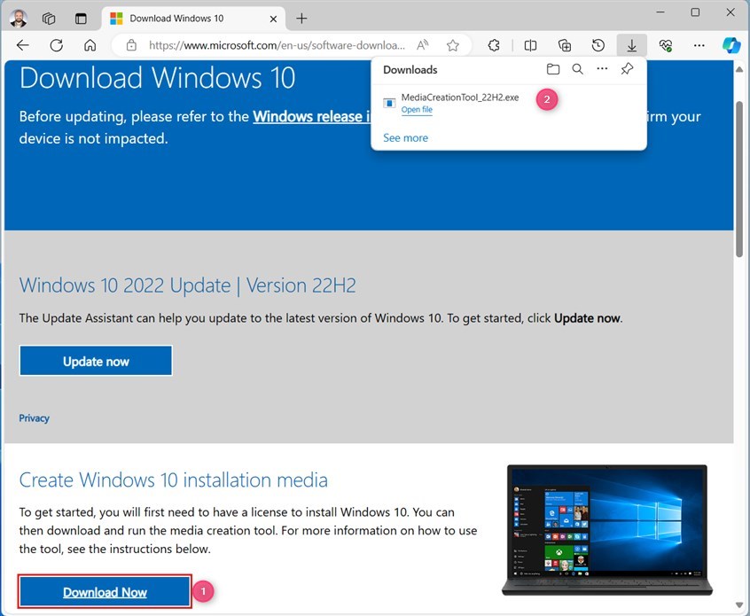 Download MediaCreationTool_22H2.exe