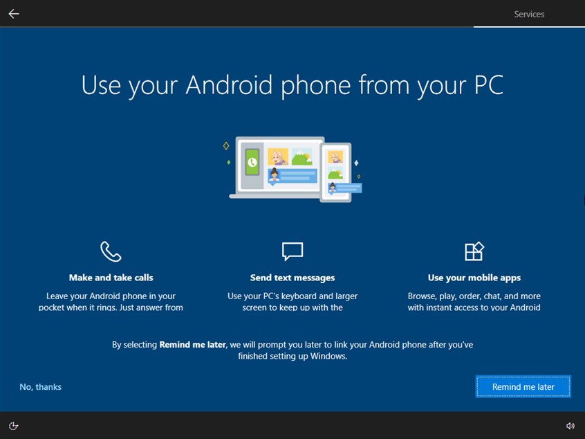 Do you want to link your phone to Windows 10?