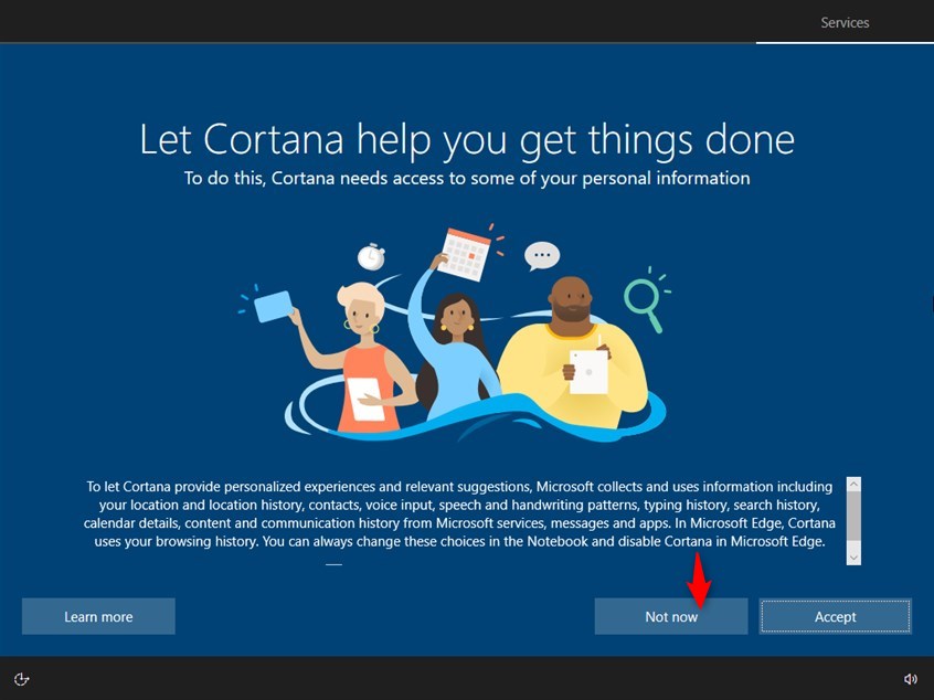 Do you want to use Cortana?