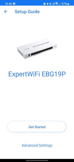 Setting up the router from the ExpertWiFi app