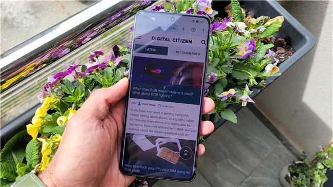 The OPPO Reno11 F has a beautiful screen