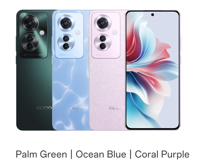 Color options for the OPPO Reno11 F