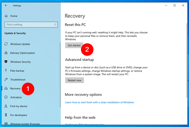 How to reset Windows 10 without losing your files - Digital Citizen