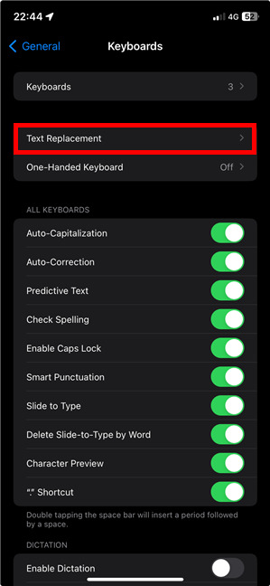 Access Text Replacement