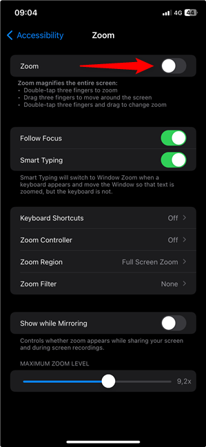 How to turn off Zoom on an iPhone