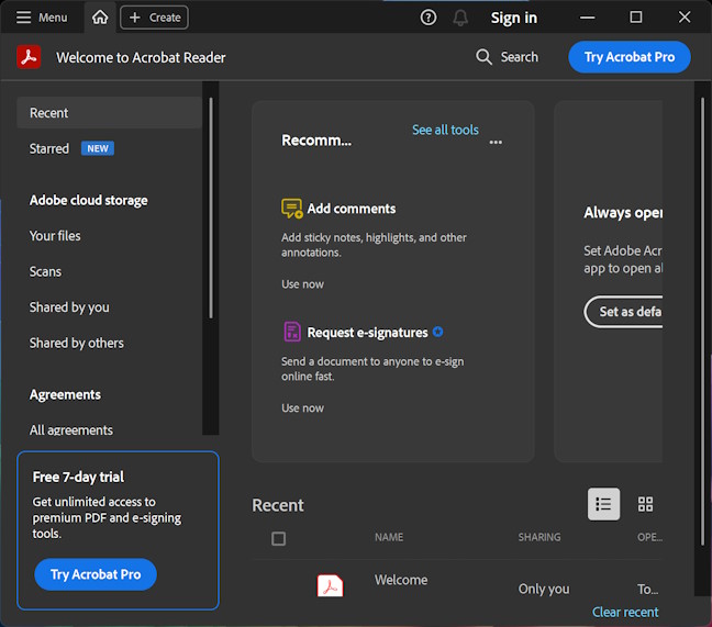 Adobe Acrobat operates in emulation