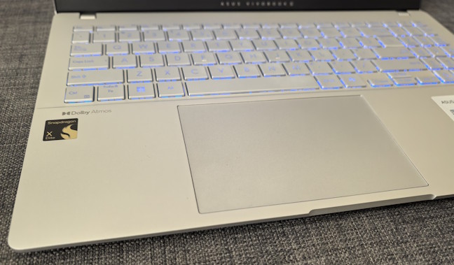 ASUS Vivobook S 15 has a backlit keyboard with RGB