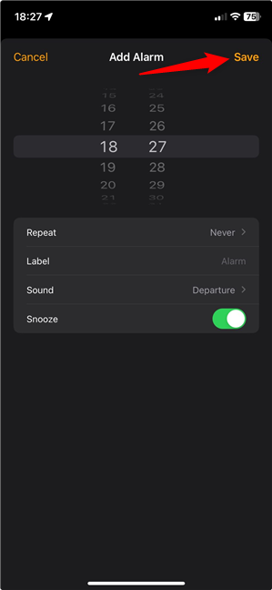 How to set the alarm sound on an iPhone