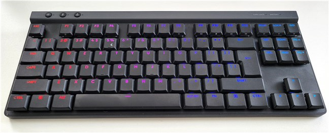 Logitech G515 LIGHTSPEED TKL has full RGB lighting