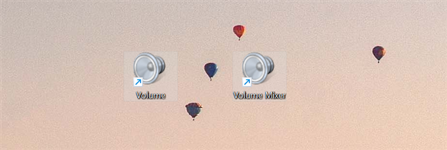 Volume and Volume Mixer shortcuts