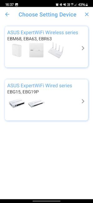 Choose ASUS ExpertWiFi Wired series