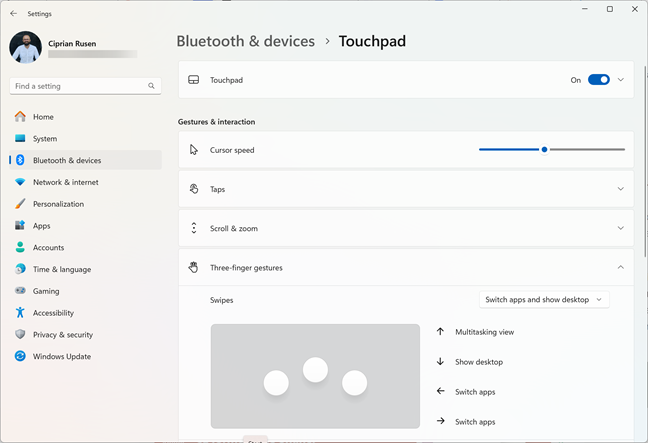 The touchpad on the ASUS Zenbook S 16 (2024) is brilliant