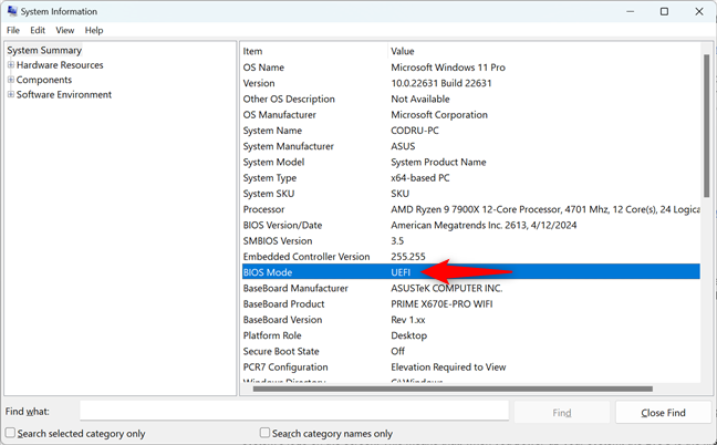 Find out if you have UEFI or BIOS