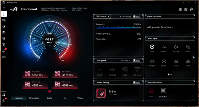 Armoury Crate lets you customize your motherboard experience