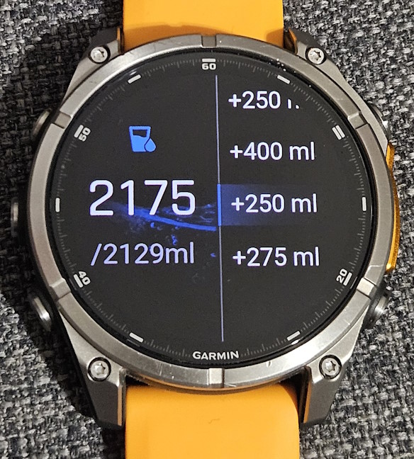 Water logging on the Garmin Fenix 8