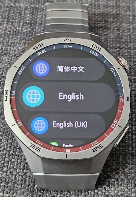 The 46 mm titanium version of the HUAWEI WATCH GT 5 Pro