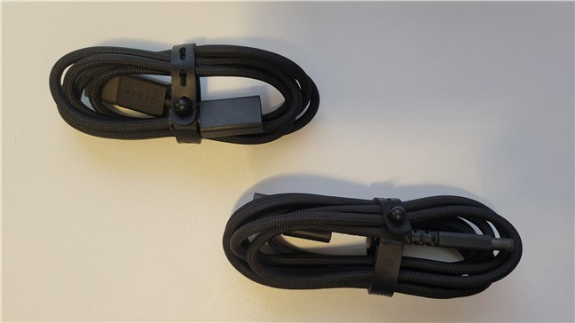 The USB cables are quite long