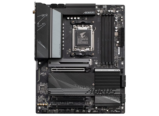 The GIGABYTE X670 AORUS Elite AX motherboard features the X670 chipset