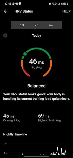 The HRV metrics are very useful