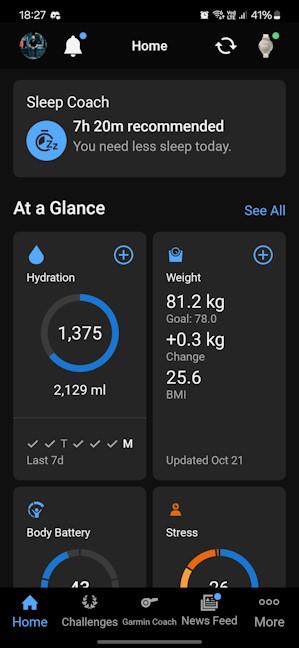 You can log your fluid intake