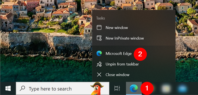 Right-click on an open appâ€™s taskbar icon to launch it again in Windows 10