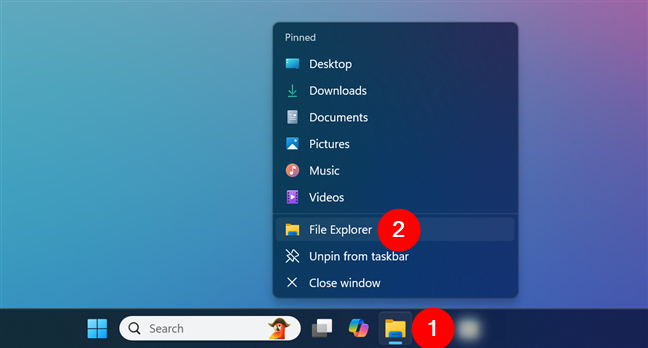 Right-click on an open appâ€™s taskbar icon to open it multiple times in Windows 11