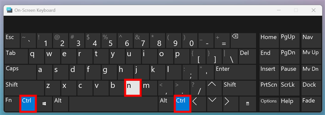 Press Ctrl + N on your keyboard