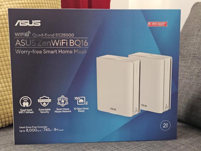 ASUS ZenWiFi BQ16 comes in a beatiful large box