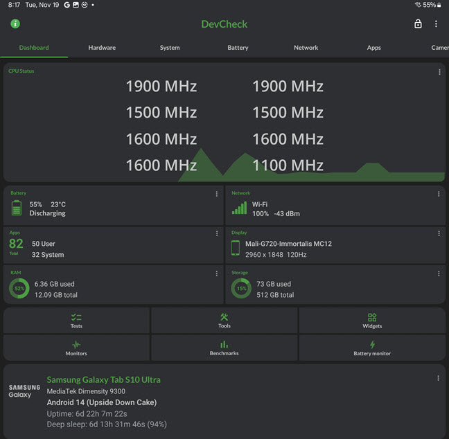 Samsung Galaxy Tab S10 Ultra is powered by Mediatek Dimensity 9300