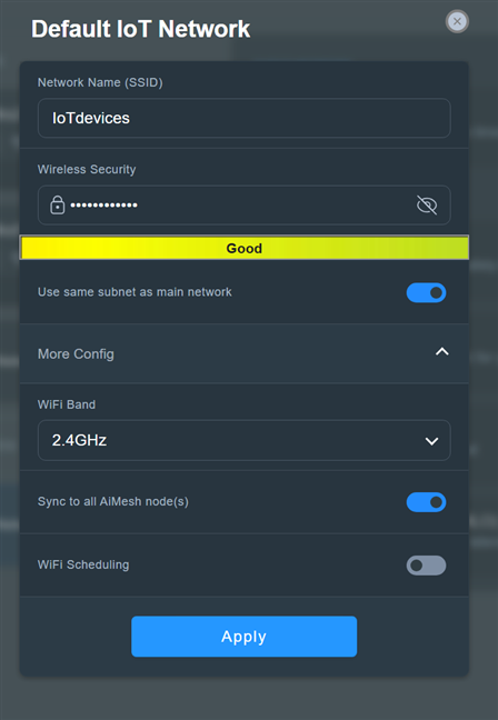 Setting up a Wi-Fi for IoT devices is a good idea