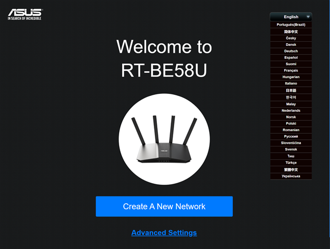 Setting up the ASUS RT-BE58U isn't very complicated