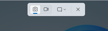 The toolbar you see in Windows 11 when pressing Windows + Shift + S