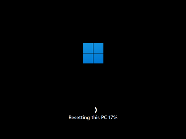 Progress on resetting this PC