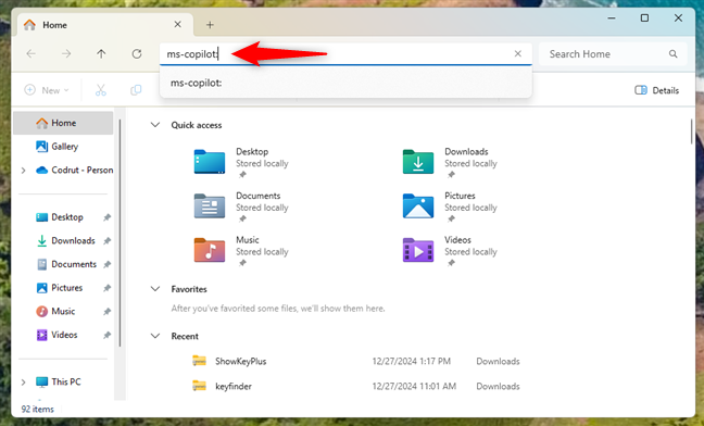 How to open Copilot from File Explorer in Windows 11