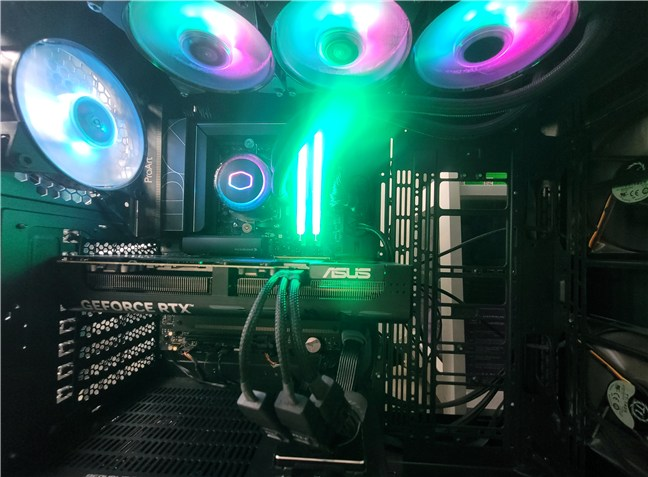 The ASUS PRIME GeForce RTX 5070 Ti in my test system