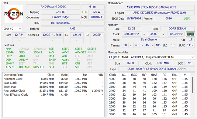 Details about the system I used