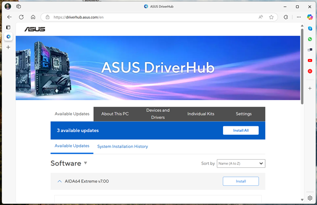 ASUS DriverHub